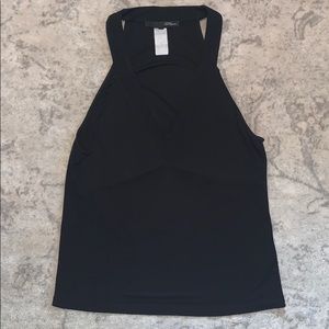 Les Copains Jersey Black Tank size Medium Italy